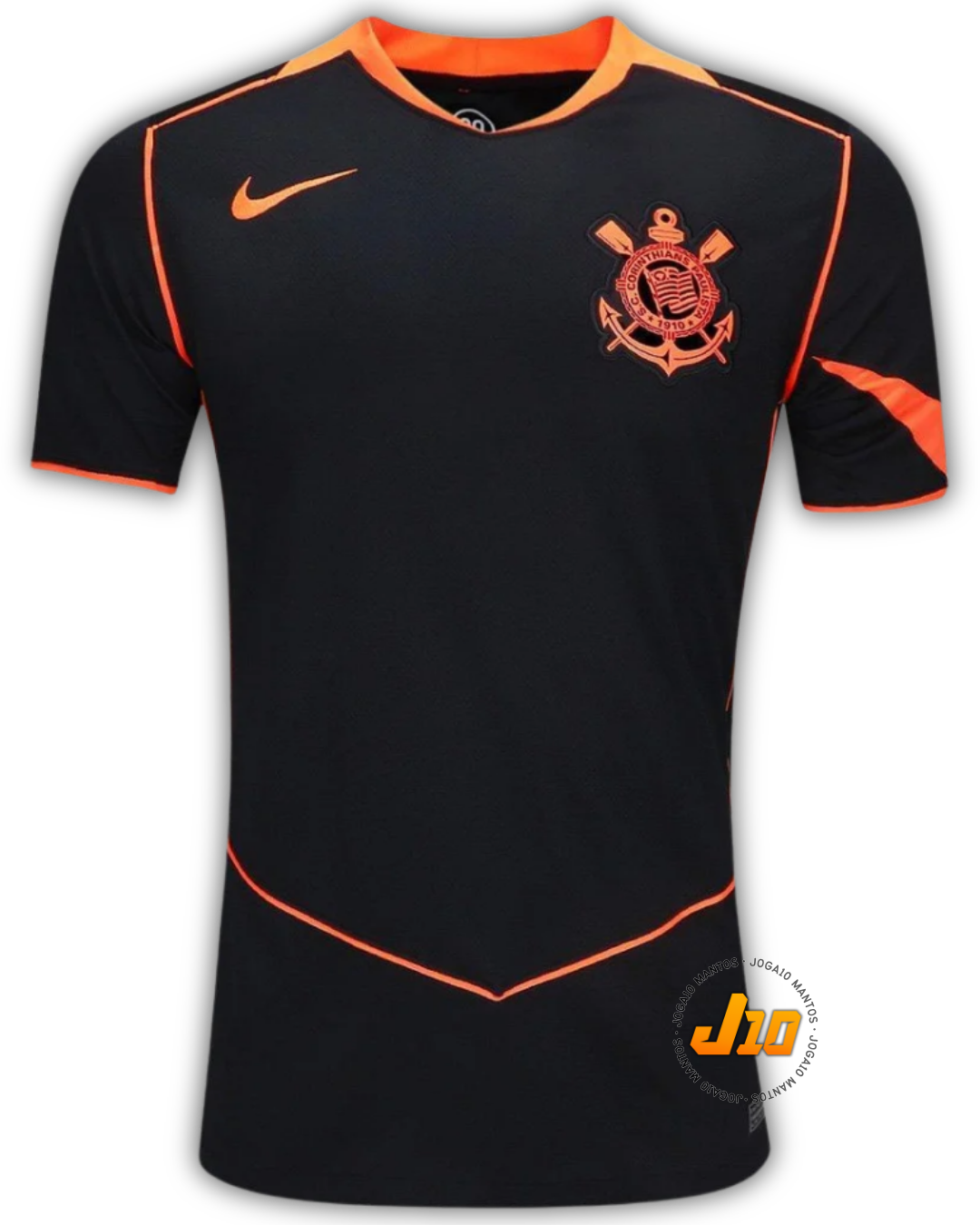 Camisa Corinthians III 25/26 Nike (Masculina) Preto e Laranja