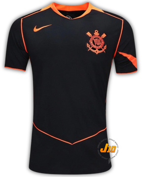 Camisa Corinthians III 25/26 Nike (Masculina) Preto e Laranja