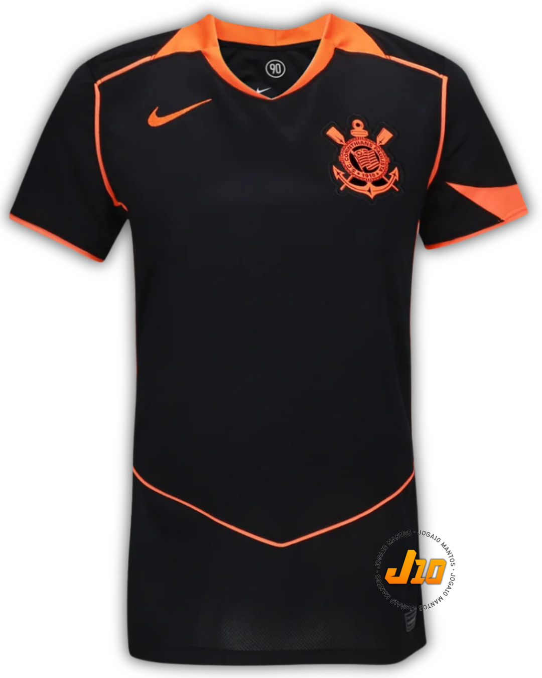 Camisa Corinthians III 25/26 Nike (Feminina) Preto e Laranja