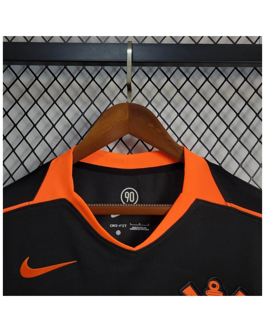 Camisa Corinthians III 25/26 Nike (Masculina) Preto e Laranja