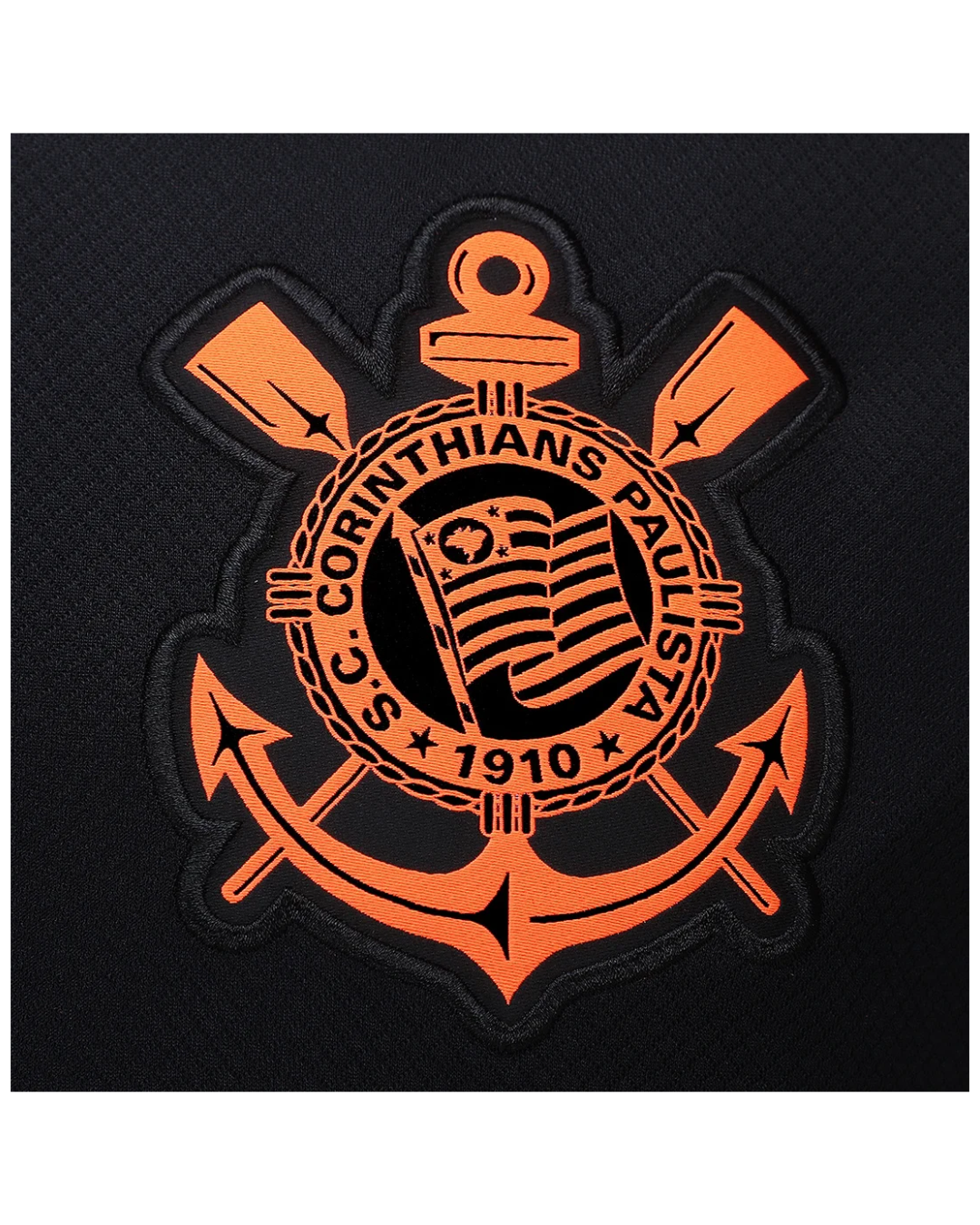 Camisa Corinthians III 25/26 Nike (Masculina) Preto e Laranja
