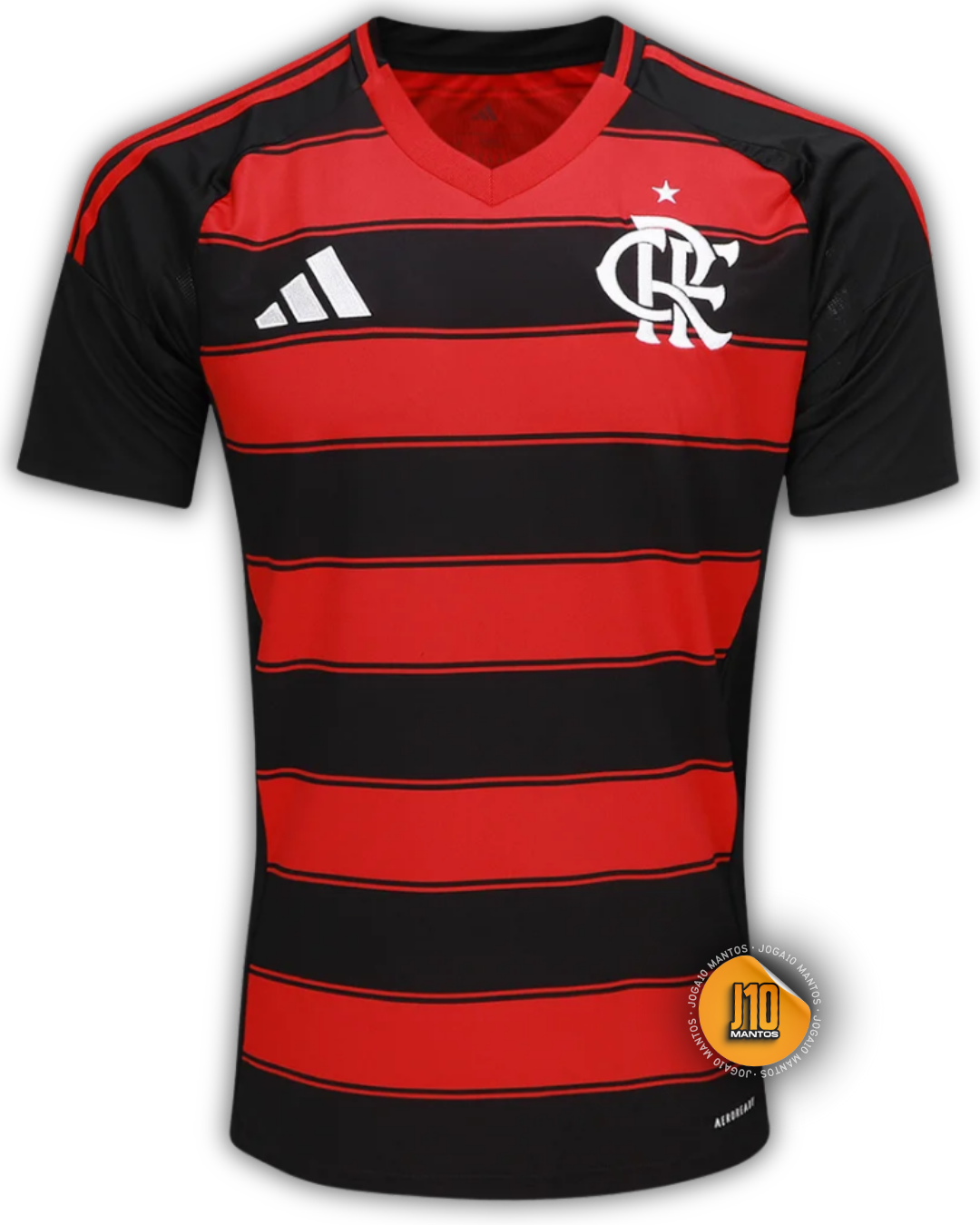 Camisa CRF Home 25/26 - Preto e Vermelho (Masculina)