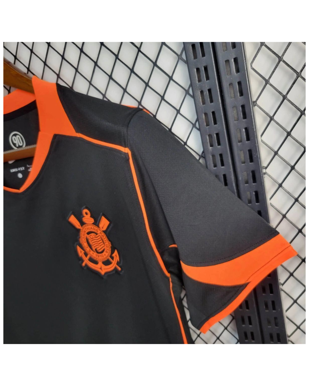 Camisa Corinthians III 25/26 Nike (Masculina) Preto e Laranja