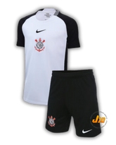 Conjunto de Treino Corinthians I 25/26 Nike - Branco e Preto