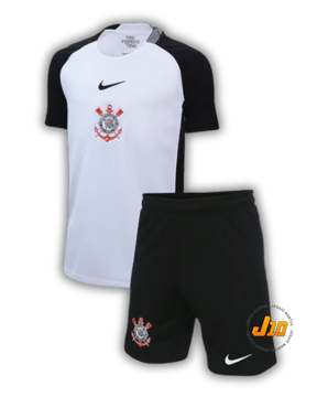 Conjunto de Treino Corinthians I 25/26 Nike - Branco e Preto