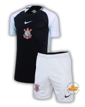 Conjunto de Treino Corinthians II 25/26 Nike - Preto e Branco