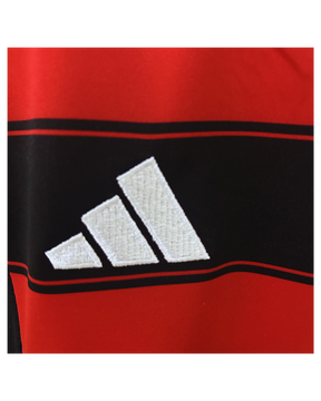 Conjunto Infantil Flamengo I 25/26 Adidas - Preto e Vermelho