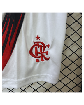 Conjunto Infantil Flamengo I 25/26 Adidas - Preto e Vermelho