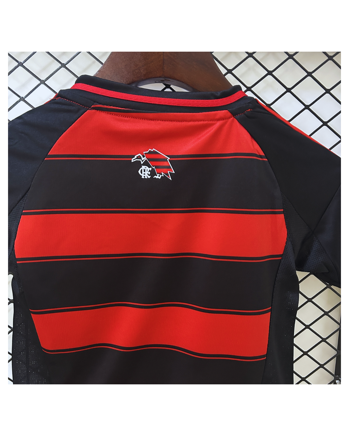 Conjunto Infantil Flamengo I 25/26 Adidas - Preto e Vermelho