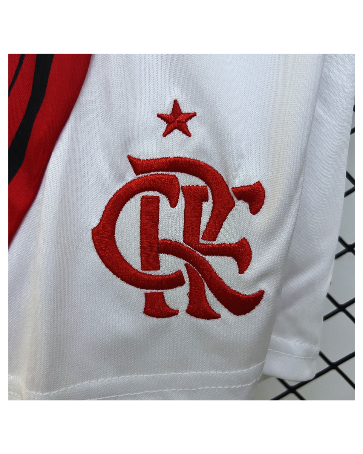 Conjunto Infantil Flamengo II 25/26 Adidas - Branco e Preto