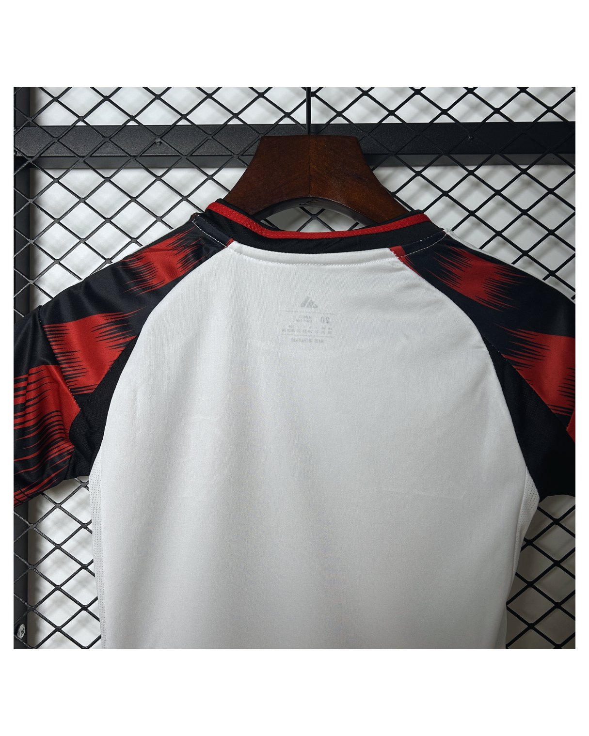Conjunto Infantil Flamengo II 25/26 Adidas - Branco e Preto