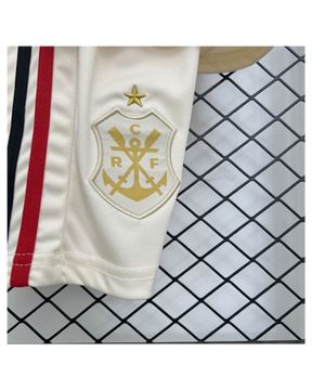 Conjunto Infantil Flamengo III 25/26 Adidas - Bege
