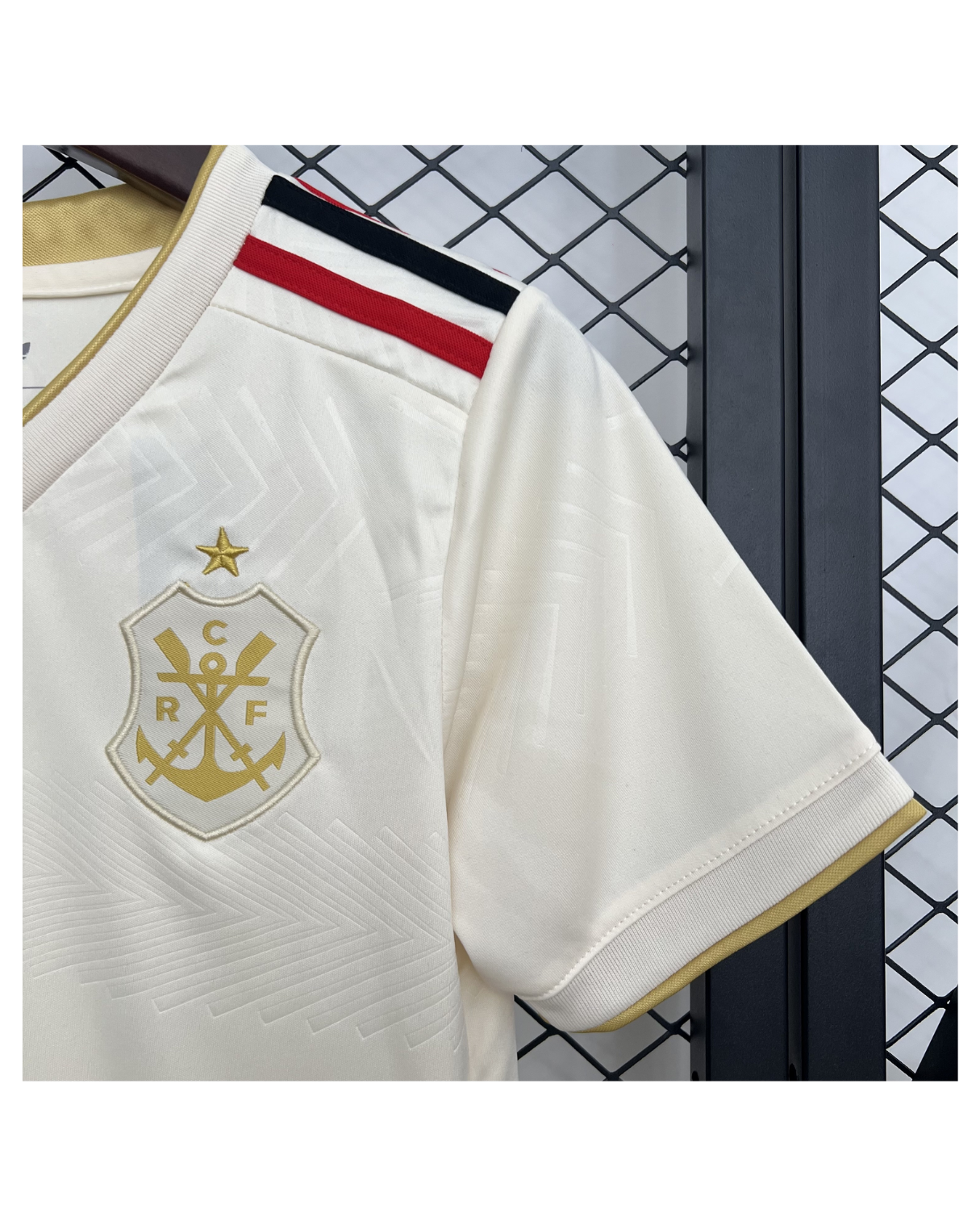 Conjunto Infantil Flamengo III 25/26 Adidas - Bege