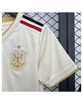 Conjunto Infantil Flamengo III 25/26 Adidas - Bege