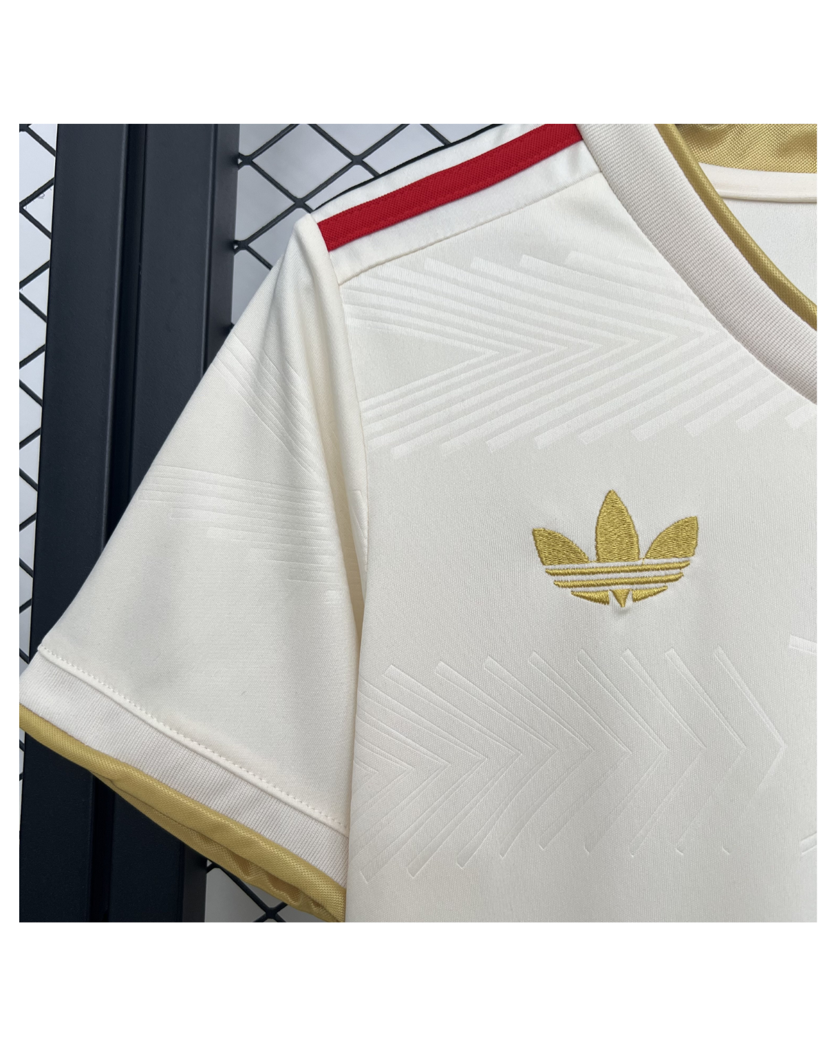 Conjunto Infantil Flamengo III 25/26 Adidas - Bege