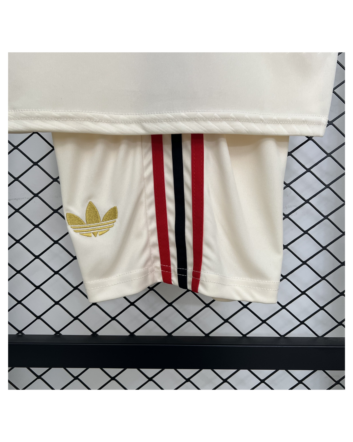 Conjunto Infantil Flamengo III 25/26 Adidas - Bege
