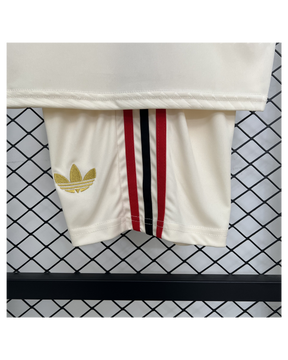 Conjunto Infantil Flamengo III 25/26 Adidas - Bege